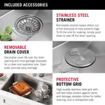 Delta Lorelai Undermount 32-in x 19-in Stainless steel Single bowl 16 -Gauge Workstation Kitchen Sink