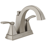 Delta Flynn Two Handle Centerset Bathroom Faucet in Stainless Steel, 25768LF-SS, MRSP: $154.1, FINAL PRICE: $ + TAX
