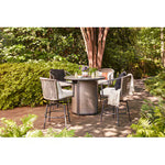 allen + roth Sedgebrook 42-in W 55000 Maximum BTUs Steel Round Liquid propane Fire pit