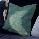 Alpine Reserve Sunset Hues Unbranded Solid Green Square Throw pillow