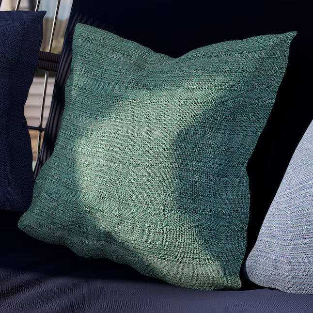 Alpine Reserve Sunset Hues Unbranded Solid Green Square Throw pillow