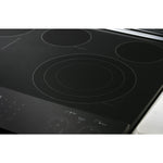 GE Profile 30-in Glass Top 5 burners 4.4-cu ft / 2.2-cu ft Air Fry Convection Oven Slide-In Double Oven Electric Range ( Fingerprint Resistant Stainless Steel )