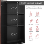 Design House Ventura 48-in x 30-in Surface Mount Espresso Mirrored Rectangle Medicine Cabinet, 541367-ESP *HD2509, Retail: $266.98, FINAL PRICE: $149.99 + TAX