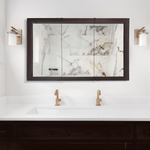 Design House Ventura 48-in x 30-in Surface Mount Espresso Mirrored Rectangle Medicine Cabinet, 541367-ESP *HD2509, Retail: $266.98, FINAL PRICE: $149.99 + TAX