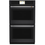 Luxury Cafe Professional 30 inch Double Electric Wall Oven with Air Fry Self + Steam Cleaning