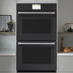 Luxury Cafe Professional 30 inch Double Electric Wall Oven with Air Fry Self + Steam Cleaning