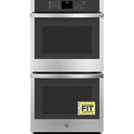 GE 27 inch Double Electric Wall Oven Self + Steam Cleaning ( Stainless Steel )