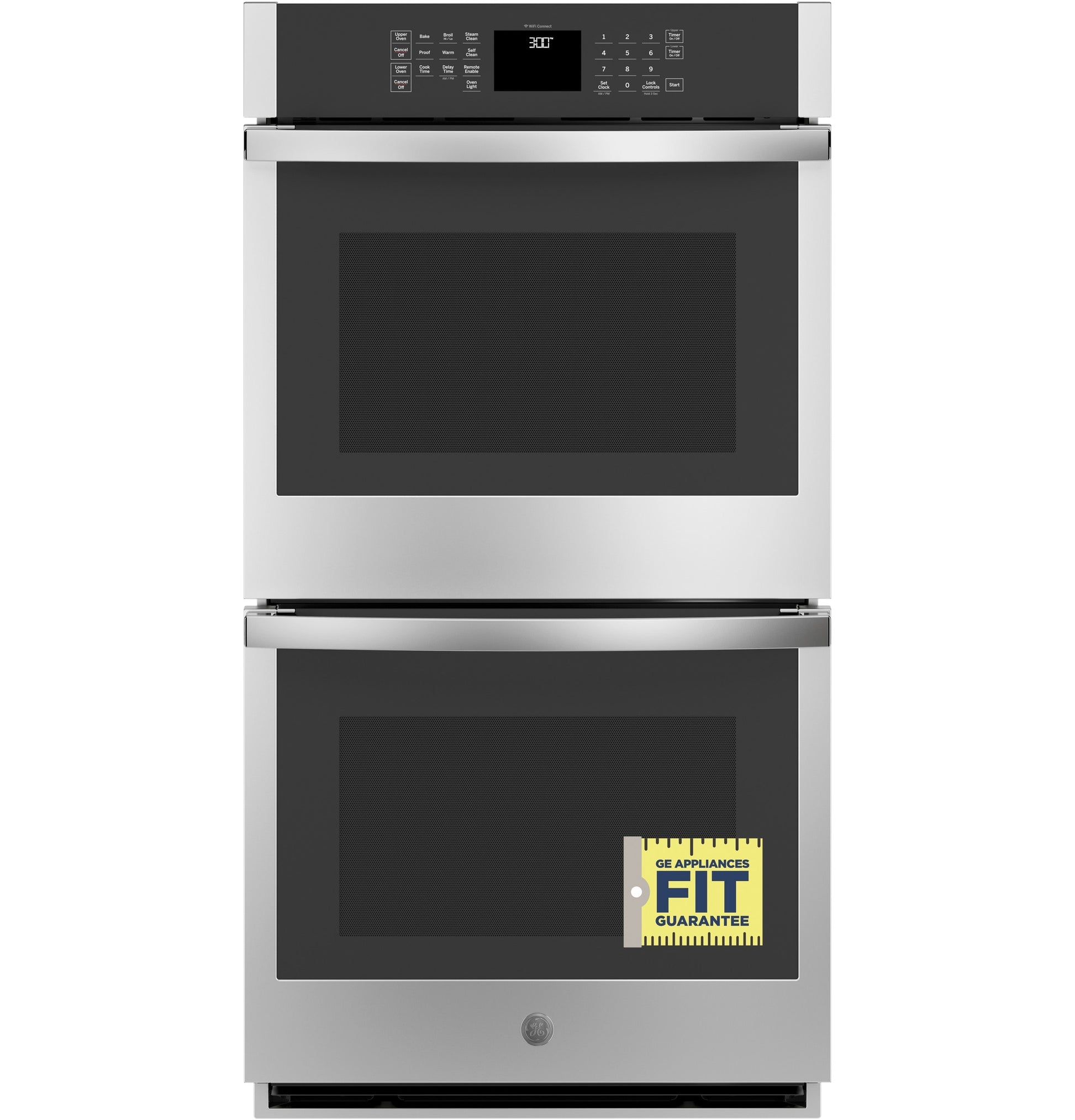 GE 27 inch Double Electric Wall Oven Self + Steam Cleaning ( Stainless Steel )