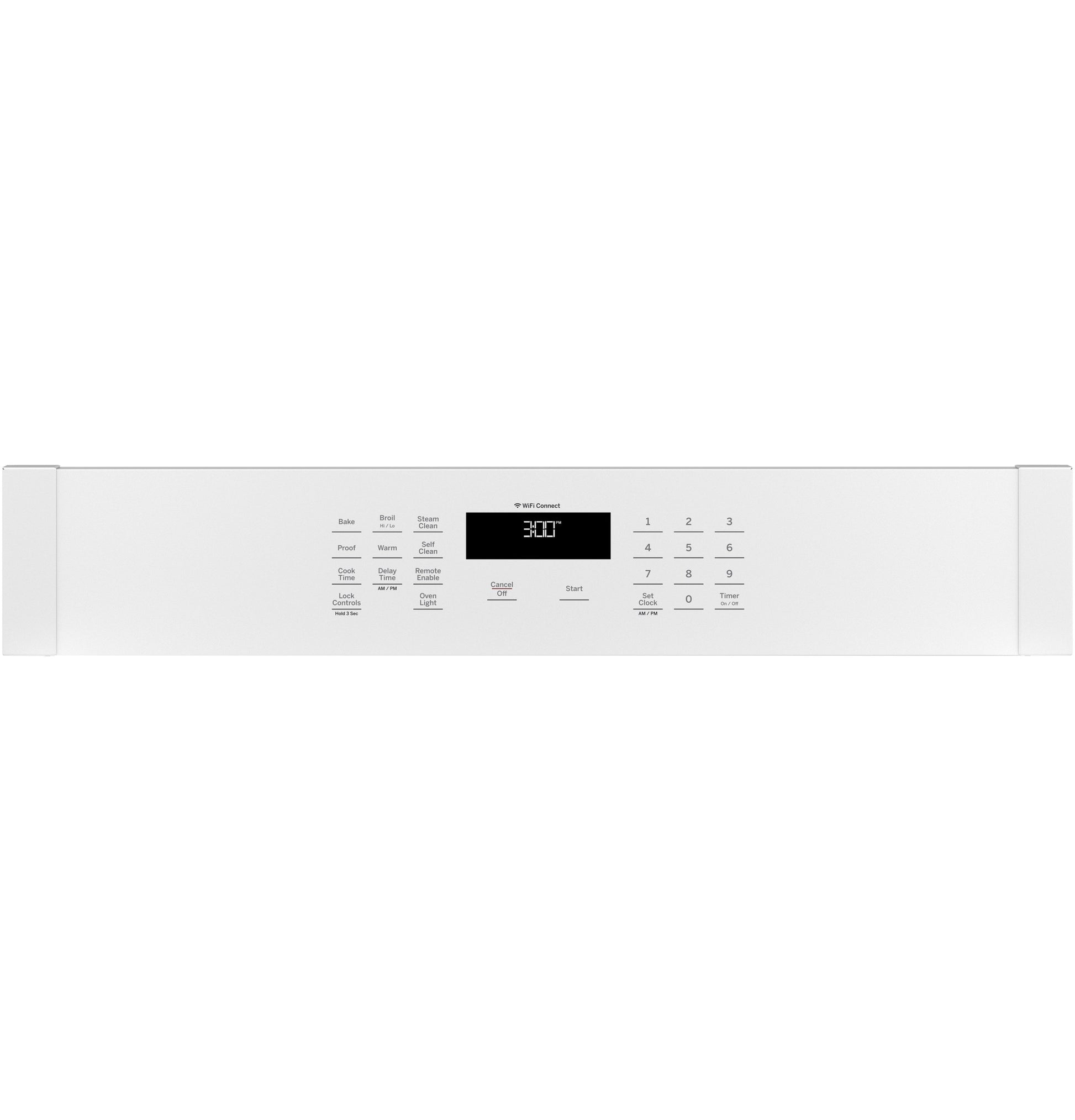 GE 30 inch Single Electric Wall Oven Self + Steam Cleaning ( White )