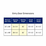 RELIABILT 36-in x 80-in x 4-9/16-in Steel Left-hand inswing Prehung Residential Insulating core Front