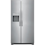 Frigidaire 25.6-cu ft Standard-Depth 36-in Side-by-Side Refrigerator with Ice Maker + Water and Ice Dispenser (Fingerprint Resistant Stainless Steel), FRSS26L3AF/D *JR2510, Retail: $1,399.00, FINAL PRICE: $799.99 + TAX