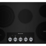 KitchenAid 36-in 5 burners Smooth surface Stainless steel Electric Cooktop, KCES556HSS, FINAL PRICE: $859.99 + TAX