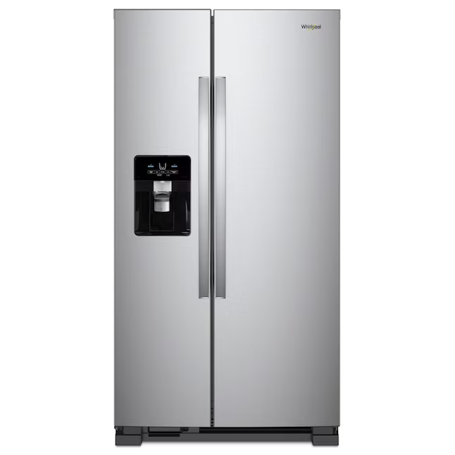 Whirlpool In Door Can Caddy 21.4-cu ft Side-by-Side Refrigerator with Ice Maker and Water and Ice Dispenser, WRS321SDHZ/13 *JR2509, Retail: $1,699.00, FINAL PRICE: $999.99 + TAX