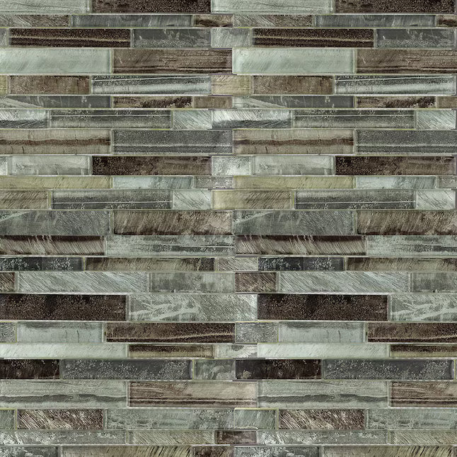 **PER PC** Shimmering Lights 12x12 Linear Mosaic, SF160013, 8.55sf, 9pcs, 32.4lbs, FINAL PRICE: $5.99/pc, $53.91/bx + Tax