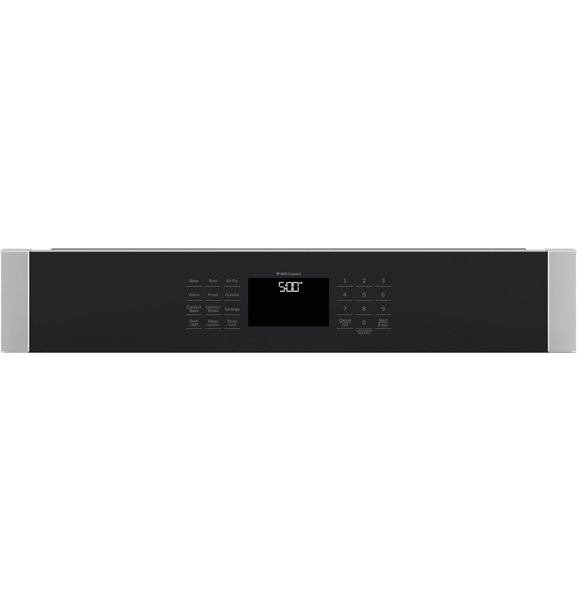 GE 30 inch Single Electric Wall Oven with Air Fry True Convection and Self + Steam Cleaning ( Stainless Steel )