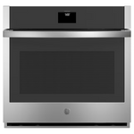 GE 30 inch Single Electric Wall Oven True Convection and Self + Steam Cleaning ( Stainless Steel )