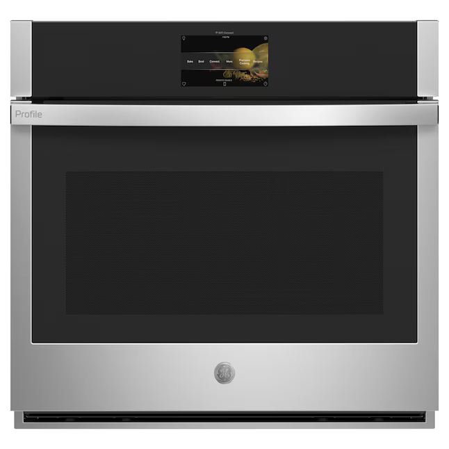 GE Profile 30-in Smart Compatible Single Electric Wall Oven with Air Fry True Convection and Self + Steam Cleaning (Stainless Steel), PTS7000SNSS *HD2507, Retail: $3,499.00, FINAL PRICE: $1,199.99 + TAX