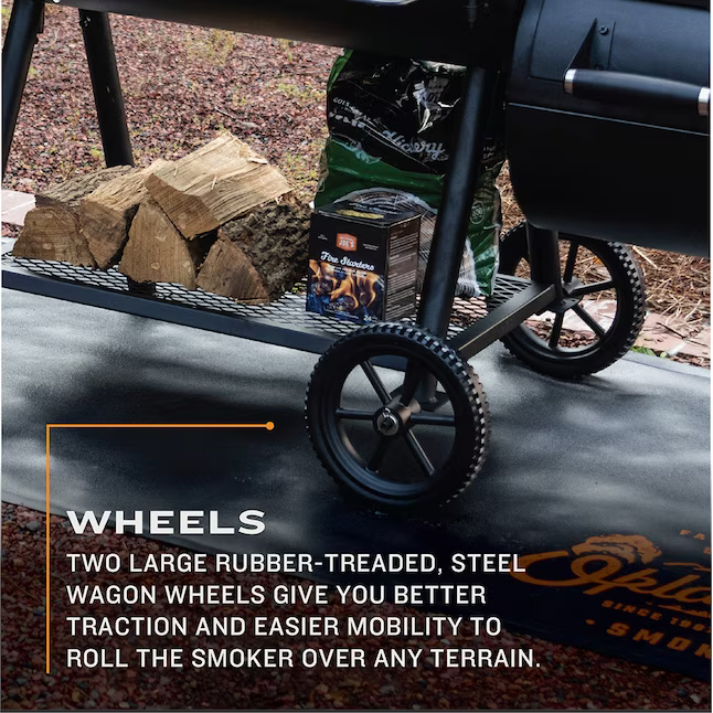 Oklahoma Joe's Tahoma Gravity Feed 900-Sq. in Black Horizontal Charcoal Smoker, 24203104 *JR2509, Retail: $799.99, FINAL PRICE: $429.99 + TAX