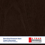 Therma-Tru Fiber Classic Parson Entry Door 36-in x 80-in x 4-9/16-in Fiberglass Right-hand inswing Dark Elm Stained Prehung Residential Insulating core