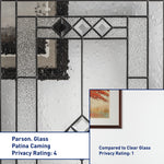 Therma-Tru Fiber Classic Parson Entry Door 36-in x 80-in x 4-9/16-in Fiberglass Right-hand inswing Dark Elm Stained Prehung Residential Insulating core