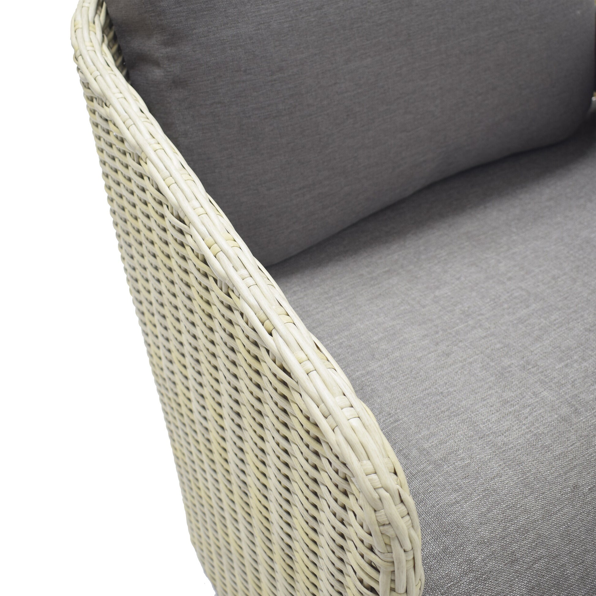 Origin 21 Venza 3 -Piece Wicker Patio Conversation Set with Dark Gray Cushions