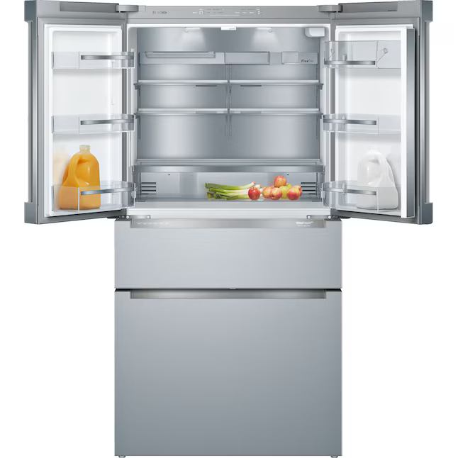 Bosch Counter-Depth 800 Series 21-cu ft 36-in Wide with Ice Maker ( Stainless steel ) ENERGY STAR Certified