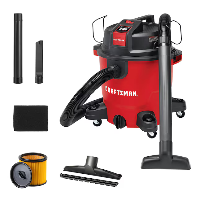 CRAFTSMAN 12-Gallon 5.5 HP Corded Wet/Dry Shop Vacuum with Accessories Included, CMXEVCVVJH1211 *JR2506, [FB293], Retail: $99.00, FINAL PRICE: $59.99 + TAX
