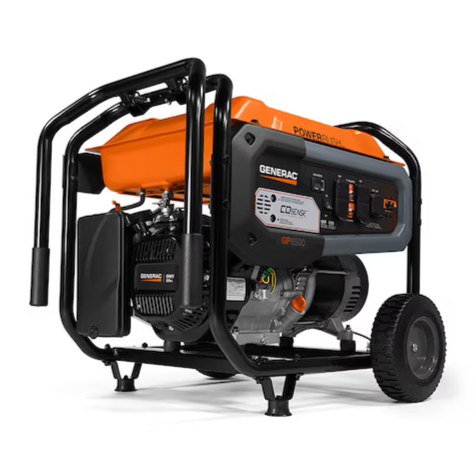 Generac Gas-Powered (49 State) Portable Generator w/COsense 8125 / 6500 -Watt Single Fuel Portable Generator, G0076722 *JR2507, Retail: $899.00, FINAL PRICE: $649.99 + TAX