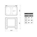 TOUGHBUILT STACKTECH Plastic/Metal Shelf (2) StackTech shelves, (2) E-track sections