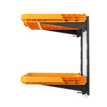 TOUGHBUILT STACKTECH Plastic/Metal Shelf (2) StackTech shelves, (2) E-track sections