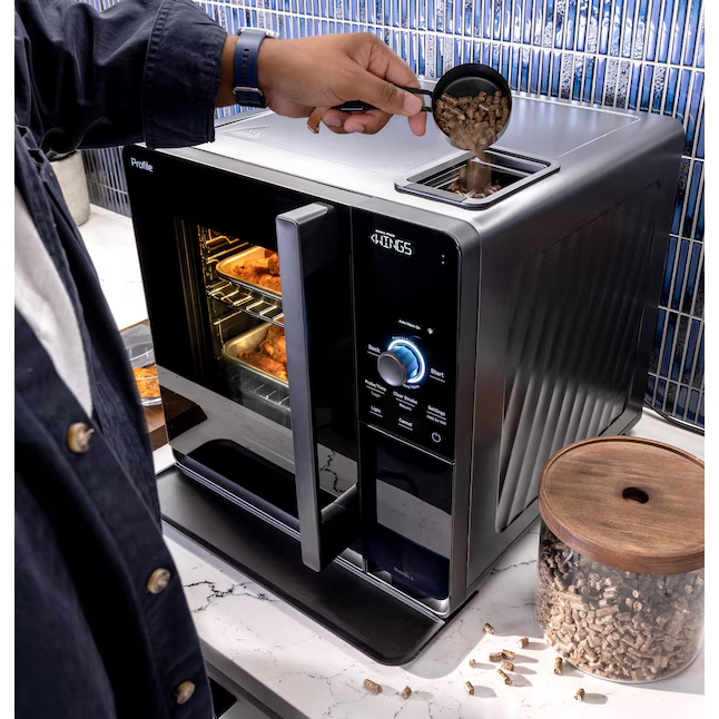GE Profile Indoor 2.1 cu ft 293-Sq. in Black Smart Electric Smoker, P9SBAAS6VBB *HD2507, Retail: $999.00, FINAL PRICE: $459.99 + TAX