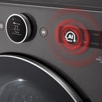 LG TurboWash360 5.0-cu ft Ventless All-In-One Washer Dryer Combo with Steam Cycle ( Black Steel )