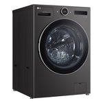 LG TurboWash360 5.0-cu ft Ventless All-In-One Washer Dryer Combo with Steam Cycle ( Black Steel )