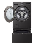 LG TurboWash360 5.0-cu ft Ventless All-In-One Washer Dryer Combo with Steam Cycle ( Black Steel )