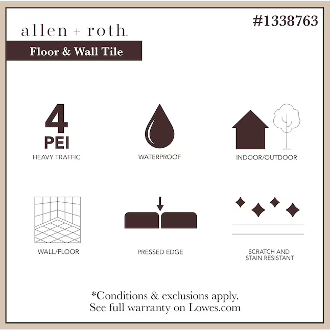 Alpine Reserve Palo Santo 6-in x 36-in Glazed Porcelain Wood Look Plank Floor and Wall Tile, 8 mm, 14 pcs, 69.30 lbs, 19.88 sf, 1101665  #1338763  *JR2510, Retail: $2.19/sf, $43.54/box, FINAL PRICE: $1.19/sf, $23.66/bx + TAX