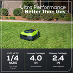Greenworks Robotic Lawn Mower ( 1/4 acre to 1/2 acre ), OPTIMOW 25H *HD2507, Retail: $999.99, FINAL PRICE: $469.99 + TAX