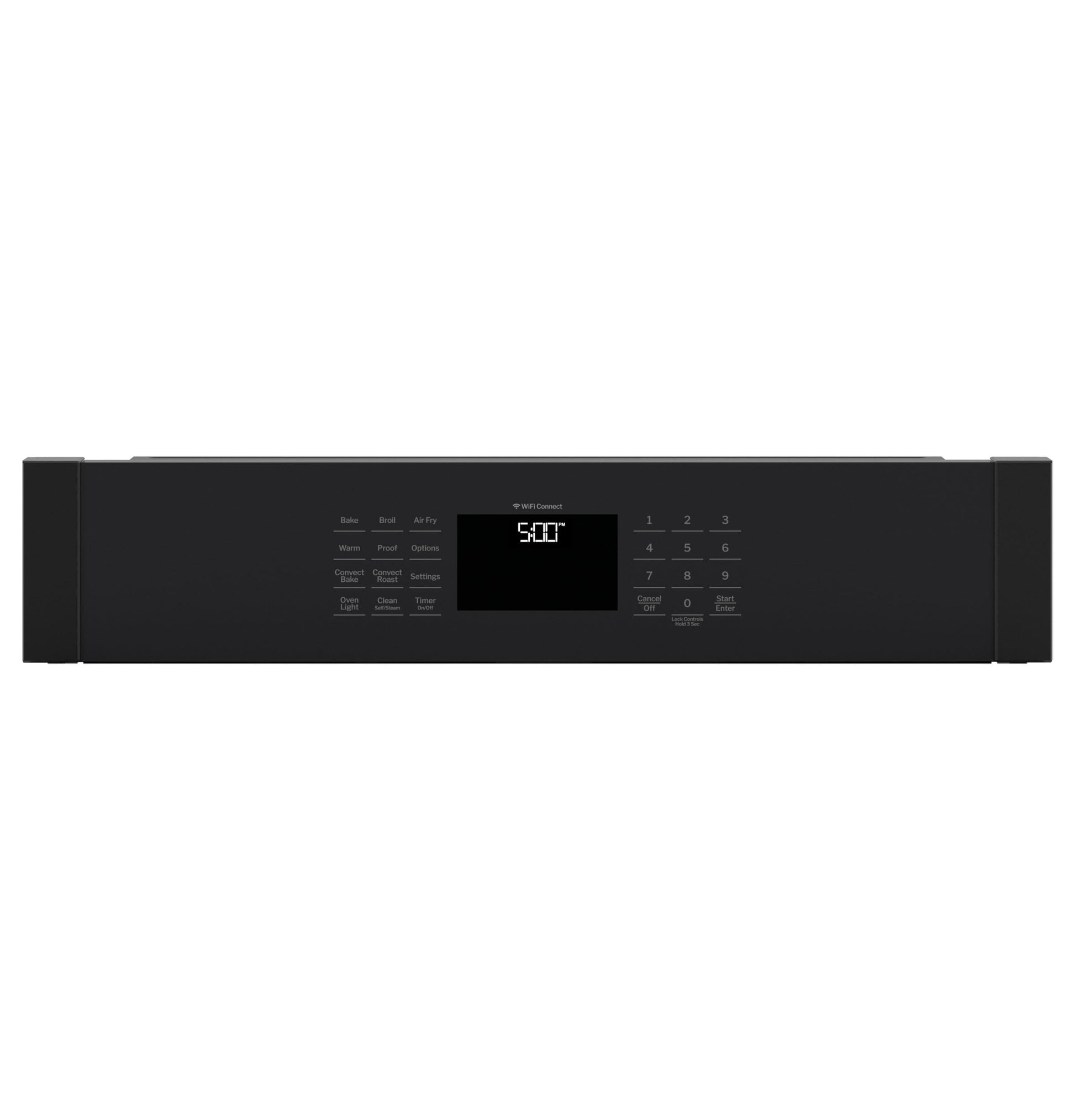 GE 27 inch Double Electric Wall Oven with Air Fry Self + Steam Cleaning ( Black )