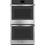 GE 27 inch Double Electric Wall Oven with Air Fry Self + Steam Cleaning ( Stainless Steel )