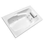 Laurel Mountain Mercer II Deluxe 36-in x 60-in White Acrylic Rectangle Drop-in Whirlpool Tub (Reversible Drain), ZL3660MW, MSRP: $1,686.14, Final Price: $1,199.99 + Tax