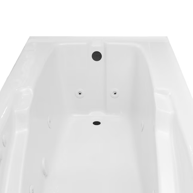 Laurel Mountain Mercer II Deluxe 36-in x 60-in White Acrylic Rectangle Drop-in Whirlpool Tub (Reversible Drain), ZL3660MW, MSRP: $1,686.14, Final Price: $1,199.99 + Tax