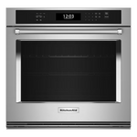 KitchenAid 30-in Single Electric Wall Oven 5.0-cu with Air Fry Single-fan and Self-cleaning (Stainless Steel with PrintShield Finish), KOES530PPS *JR2511, Retail: $3,299.00, FINAL PRICE: $1,599.99 + TAX
