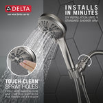 Delta Hand Shower 2.5 GPM 6-Setting in Satin Nickel, 75605DSN, MRSP: $110.35, FINAL PRICE: $ + TAX