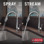 Delta Essa Single Handle Pull-Down Kitchen Faucet in Chrome, 9113-DST, MRSP: $456, FINAL PRICE: $ + TAX