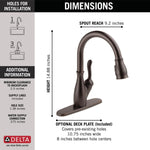 Delta Leland Single Handle Pull-Down Kitchen Faucet with ShieldSpray Technology in Venetian Bronze, 9178-RB-DST, MRSP: $756, FINAL PRICE: $ + TAX