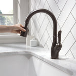 Delta Leland Single Handle Pull-Down Kitchen Faucet with ShieldSpray Technology in Venetian Bronze, 9178-RB-DST, MRSP: $756, FINAL PRICE: $ + TAX