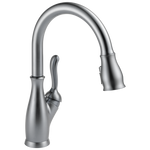 Delta Leland Single Handle Pull-Down Kitchen Faucet with ShieldSpray Technology in Arctic Stainless, 9178-AR-DST, MRSP: $585, FINAL PRICE: $ + TAX