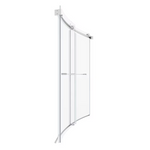 American Standard Elevate Brushed Nickel 58-in to 58-1/2-in W x 59.96-Inches H Framed Sliding Soft Close Bathtub door, AM00837400.295, 3492068, JR2202