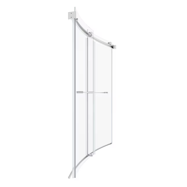 American Standard Elevate Brushed Nickel 58-in to 58-1/2-in W x 59.96-Inches H Framed Sliding Soft Close Bathtub door, AM00837400.295, 3492068, JR2202