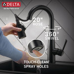 Delta Essa Single Handle Pull-Down Bar / Prep Faucet in Matte Black, 9913-BL-DST, MRSP: $528, FINAL PRICE: $ + TAX
