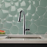 Delta Essa Chrome Single Handle Deck-mount Bar and Prep Kitchen Faucet with Sprayer